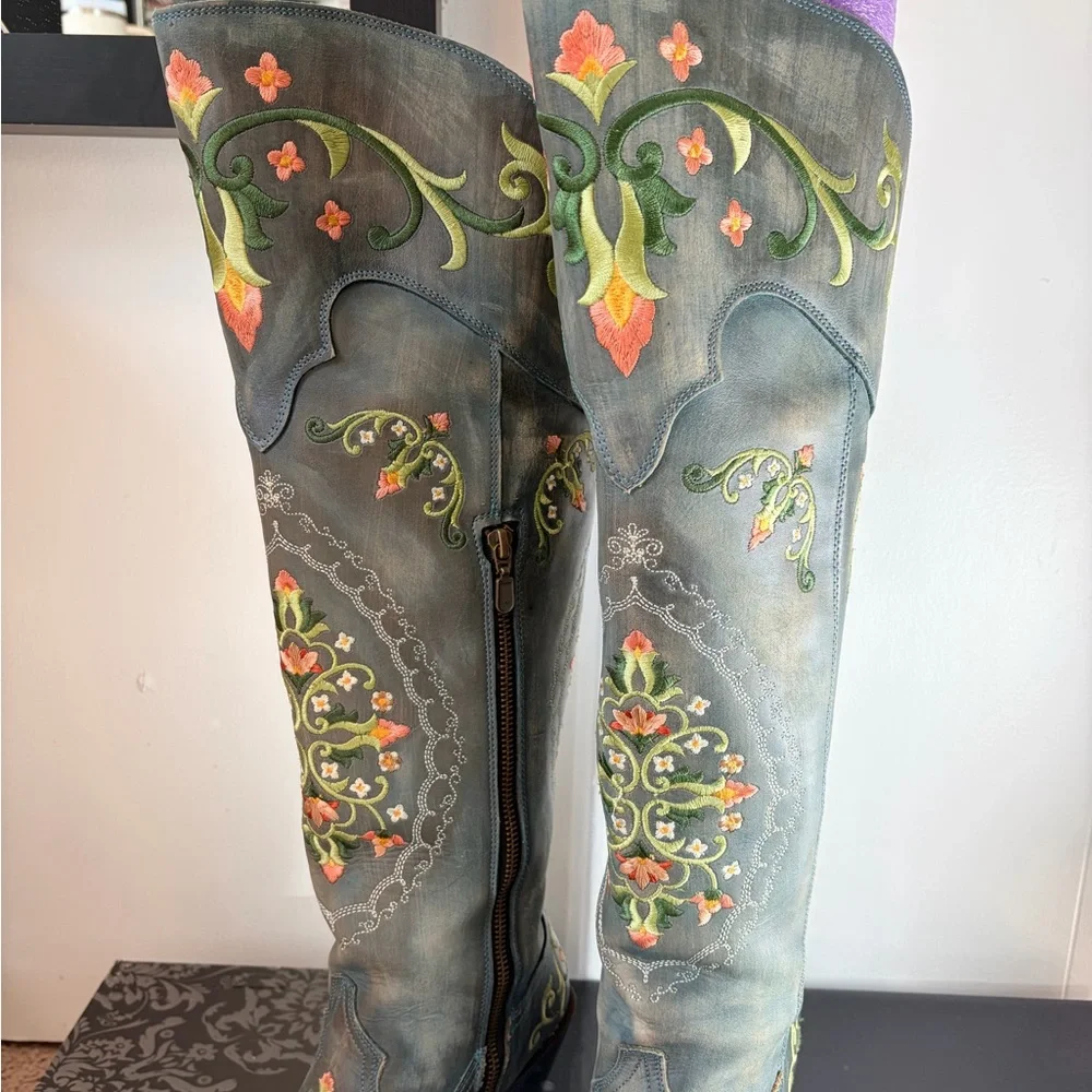 Dan Post Over the Knee Boots - Picture 3 of 9